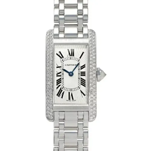 Pre-owned Watches, female, , Size: ONE SIZE Pre-owned White Gold watches - Cartier Vintage - Modalova