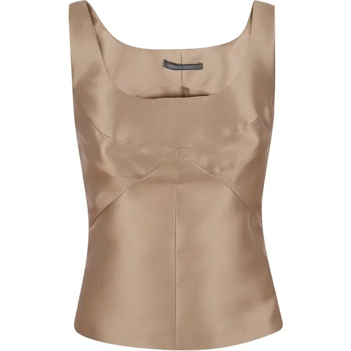 Neutral Topwear Aw24 , female, Sizes: M, L - alberta ferretti - Modalova