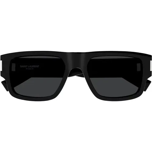 Moderne Rechteckige Sonnenbrille New Wave Stil - Saint Laurent - Modalova