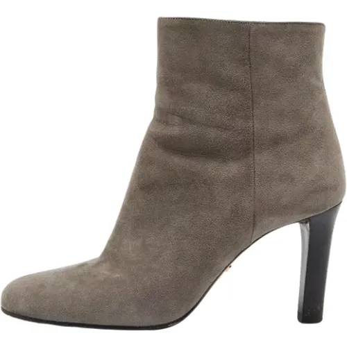 Pre-owned Suede boots , female, Sizes: 4 UK - Prada Vintage - Modalova