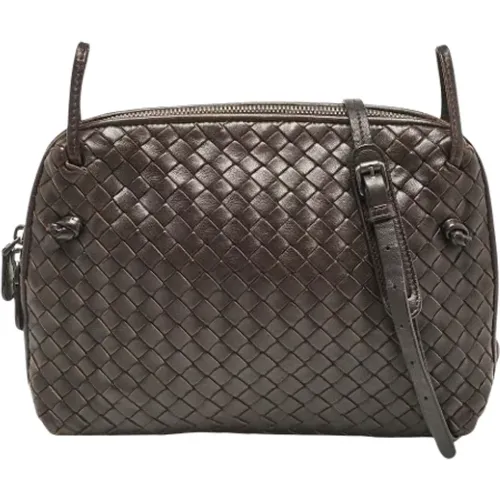 Pre-owned Cross Body Bags, female, , Size: ONE SIZE Pre-owned Leather crossbody-bags - Bottega Veneta Vintage - Modalova