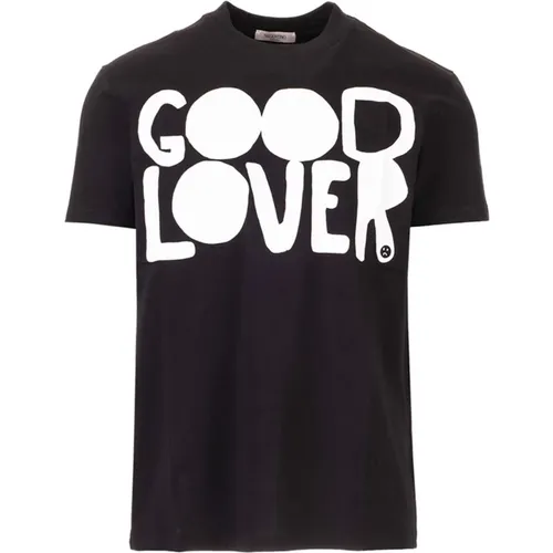Guter Liebhaber Logo Print T-Shirt - Valentino - Modalova