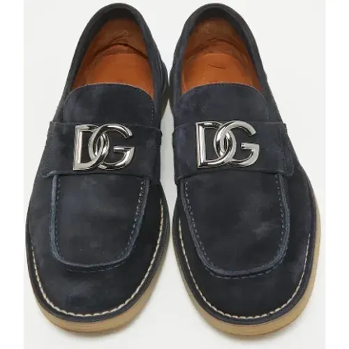 Pre-owned Suede flats , male, Sizes: 7 UK - Dolce & Gabbana Pre-owned - Modalova