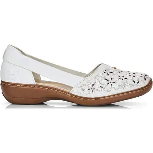 Leather Ballerina Flats , female, Sizes: 8 UK, 7 UK, 5 UK, 6 UK - Rieker - Modalova