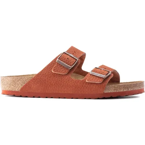 Sliders, male, , Size: 10 US Nubuck Arizona Sandals - Birkenstock - Modalova