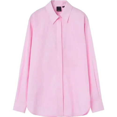 Button-Up Shirt , female, Sizes: 2XS, S, XS - pinko - Modalova