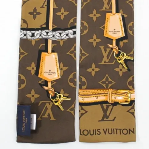 Pre-owned Silk scarves , female, Sizes: ONE SIZE - Louis Vuitton Vintage - Modalova