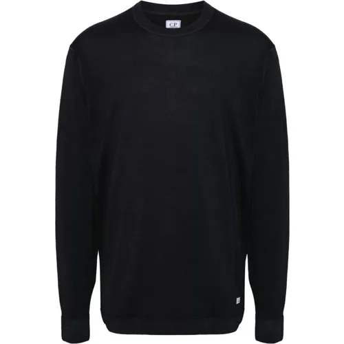 Merino Wool Logo Knit Sweater , male, Sizes: XL, 2XL, S, M, L - C.P. Company - Modalova