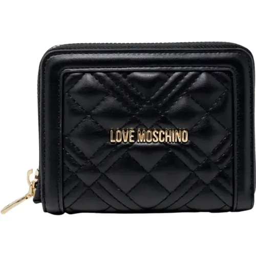 Wallets & Cardholders, female, , Size: ONE SIZE Wallet with Logo Lettering - Love Moschino - Modalova