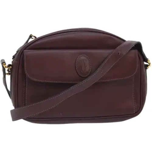 Pre-owned Cross Body Bags, female, , Size: ONE SIZE Pre-owned Leather shoulder-bags - Cartier Vintage - Modalova