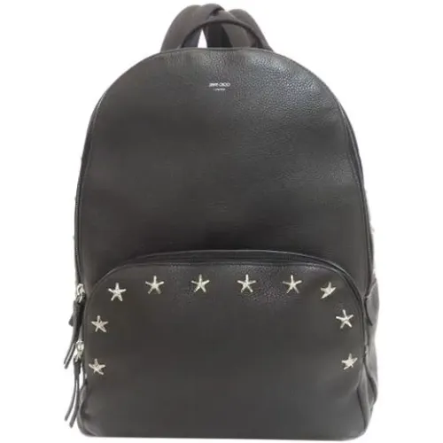 Pre-owned Backpacks, female, , Size: ONE SIZE Pre-owned Leather Backpack - Jimmy Choo Pre-owned - Modalova