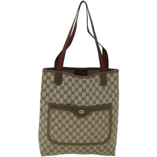 Pre-owned Tote Bags, female, , Size: ONE SIZE Pre-owned Canvas gucci-bags - Gucci Vintage - Modalova