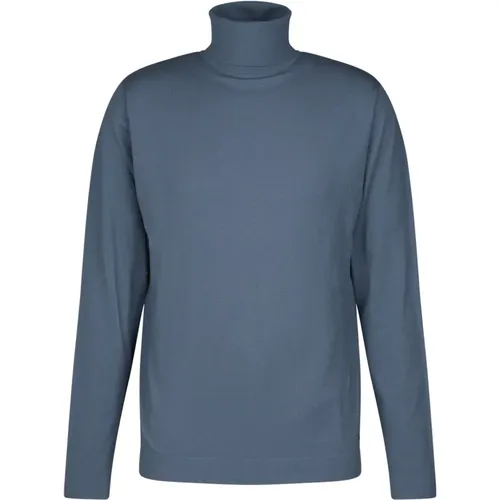 Men`s Turtleneck with Contrast Stitching , male, Sizes: M, L - drykorn - Modalova