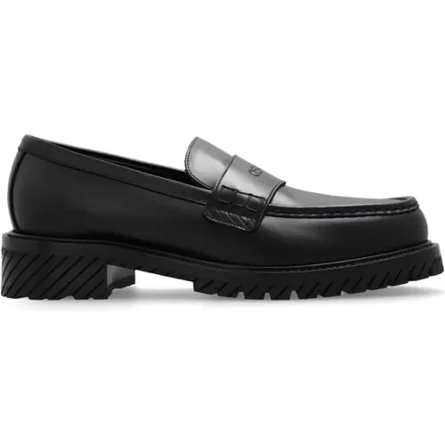 Military loafers , male, Sizes: 8 UK, 6 UK, 9 UK, 10 UK, 7 UK - Off White - Modalova