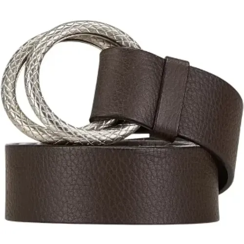 Pre-owned Belts, female, , Size: ONE SIZE Pre-owned Leather belts - Bottega Veneta Vintage - Modalova