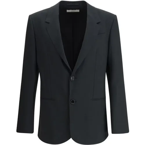 Blazers, male, , Size: 2XS Classic Wool Jacket Anthracite - Ami Paris - Modalova