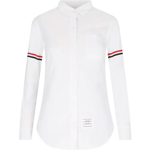 Tricolor Detail Shirt , female, Sizes: XS - Thom Browne - Modalova