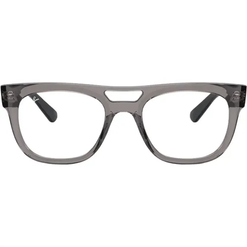 Glasses, male, , Size: 52 MM Transparent Grey Eyewear Frames - Ray-Ban - Modalova