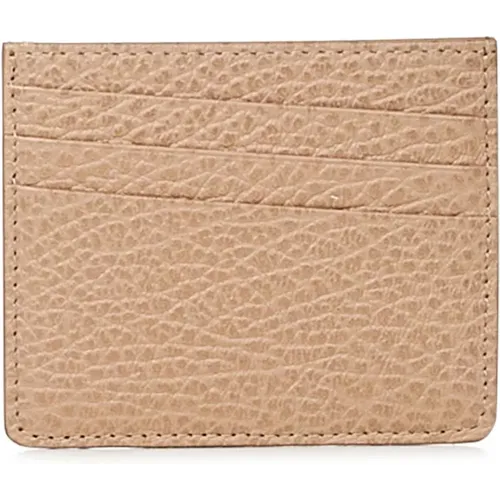 Leather Wallet with Signature Stitches , male, Sizes: ONE SIZE - Maison Margiela - Modalova