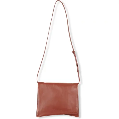 Modular, terracotta leather bag , female, Sizes: ONE SIZE - Cortana - Modalova