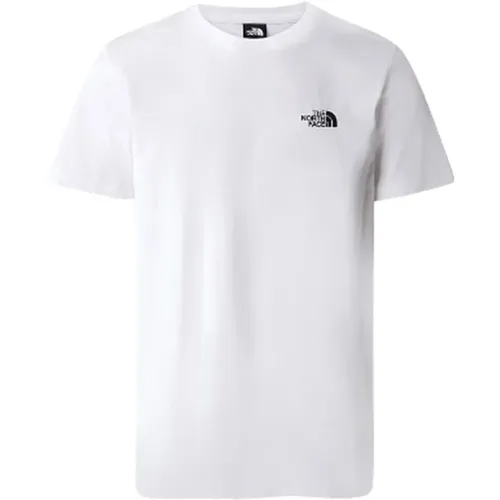 Einfaches Dome Weißes T-Shirt , Herren, Größe: 2XL - The North Face - Modalova