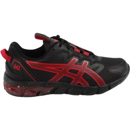 Sneakers, male, , Size: 7 US Men's Gel-Quantum 90 Sneaker Black/Red - ASICS - Modalova