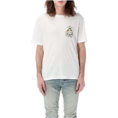Cherub Palm Graphic T-Shirt , male, Sizes: M, L, S - Amiri - Modalova