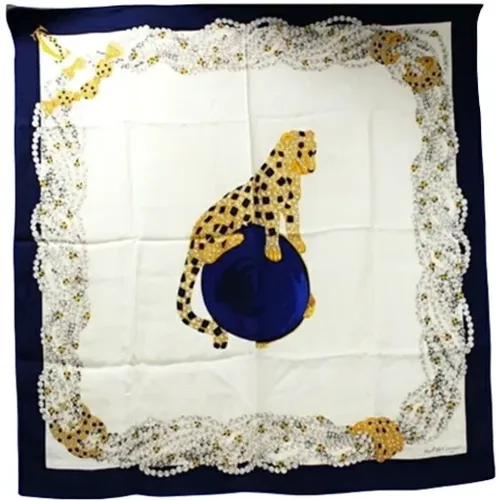 Pre-owned Scarves, female, , Size: ONE SIZE Pre-owned Silk scarves - Cartier Vintage - Modalova