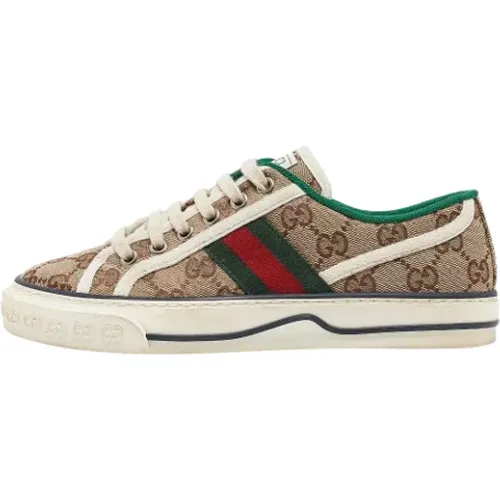 Pre-owned Canvas sneakers , female, Sizes: 2 1/2 UK - Gucci Vintage - Modalova