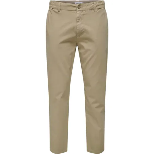 Chinos, male, , Size: W32 L32 Casual Men's Trousers - Only & Sons - Modalova