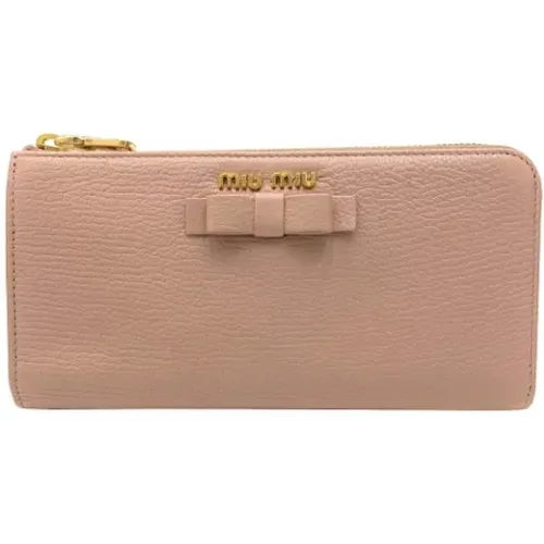 Pre-owned Fabric wallets , unisex, Sizes: ONE SIZE - Miu Miu Pre-owned - Modalova