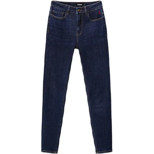 Blaue Einfache Reißverschluss Jeans - Desigual - Modalova