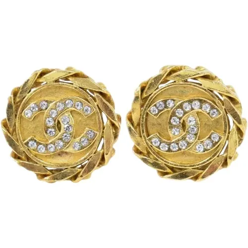 Pre-owned Jewellery, female, , Size: ONE SIZE Pre-owned Metal earrings - Chanel Vintage - Modalova