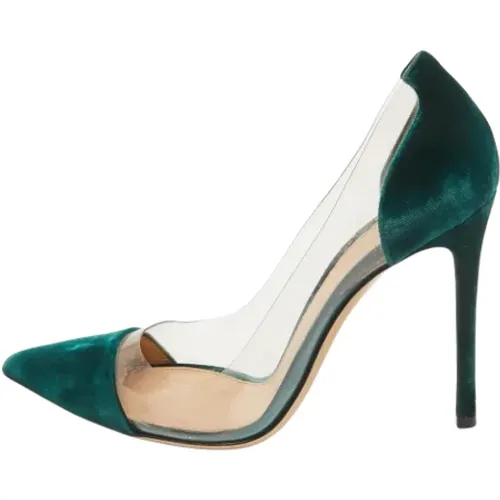 Pre-owned Pumps, female, , Size: 8 US Pre-owned Velvet heels - Gianvito Rossi Pre-owned - Modalova