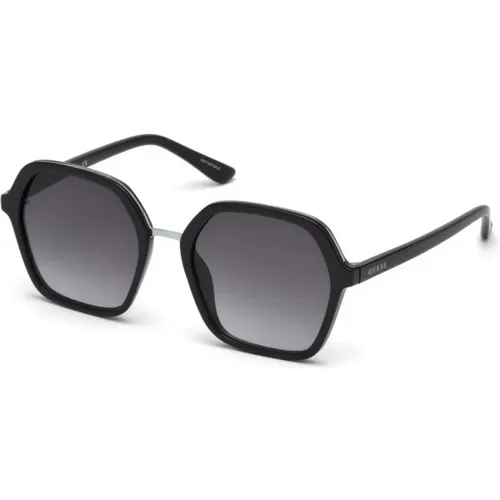 Stilvolle Sonnenbrille Schwarz Grau Verlauf , Damen, Größe: 54 MM - Guess - Modalova