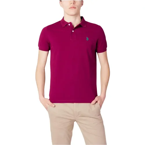 Rotes Langarm Polo Shirt - U.s. Polo Assn. - Modalova