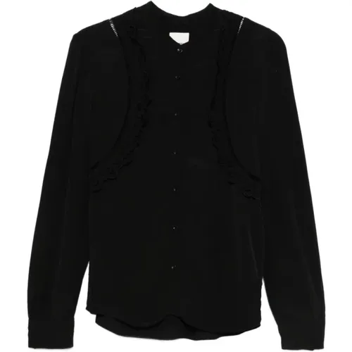 Shirts, female, , Size: XS Lace-Insert Button Shirt - Isabel marant - Modalova