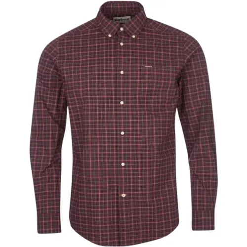 Lomond Mens Shirt with Mini Tartan , male, Sizes: M - Barbour - Modalova