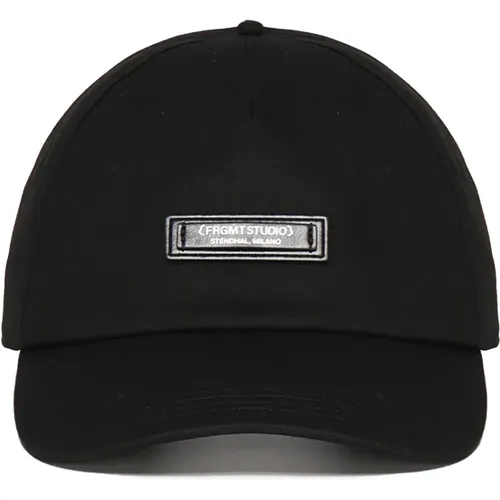 Caps, male, , Size: ONE SIZE Cotton Gabardine Canvas Hat - Moncler - Modalova