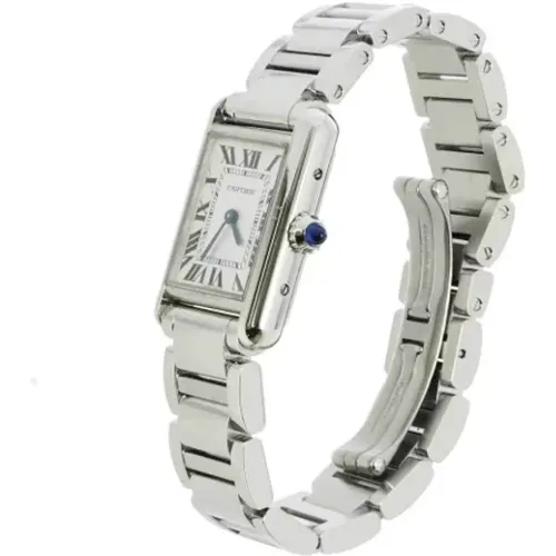 Pre-owned Stainless Steel watches , female, Sizes: ONE SIZE - Cartier Vintage - Modalova