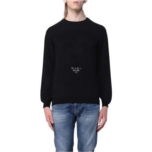 Luxury Men`s Sweatshirt , male, Sizes: L, M - Moschino - Modalova