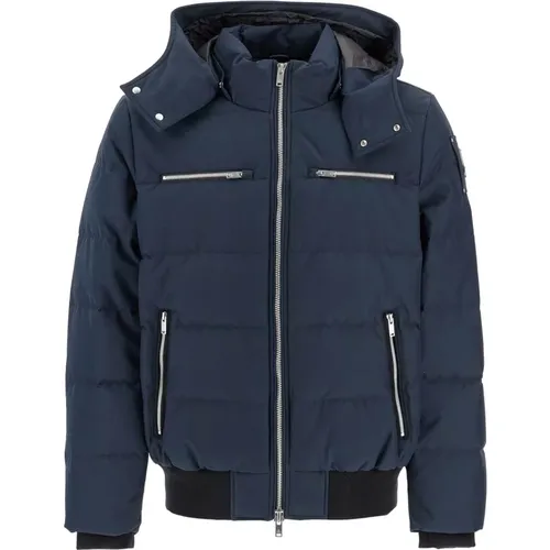 Down Jackets, male, , Size: S Quilted Cloud Hooded Down Jacket - Moose Knuckles - Modalova