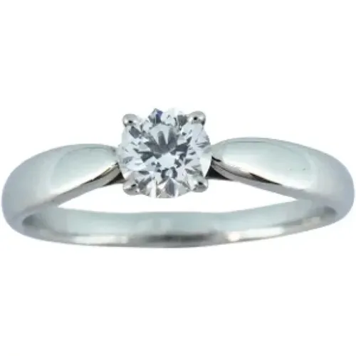 Pre-owned Jewellery, female, , Size: ONE SIZE Pre-owned Platinum rings - Tiffany & Co. Pre-owned - Modalova