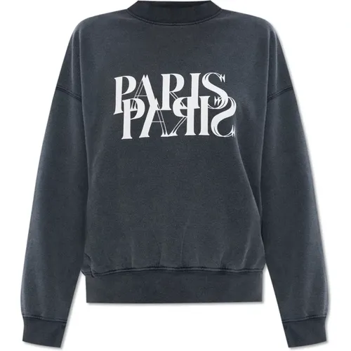 ‘Jaci’ printed sweatshirt , female, Sizes: L, M - Anine Bing - Modalova