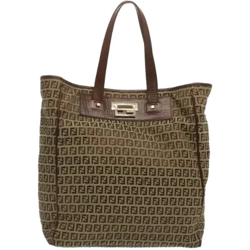 Pre-owned Tote Bags, female, , Size: ONE SIZE Pre-owned Canvas totes - Fendi Vintage - Modalova