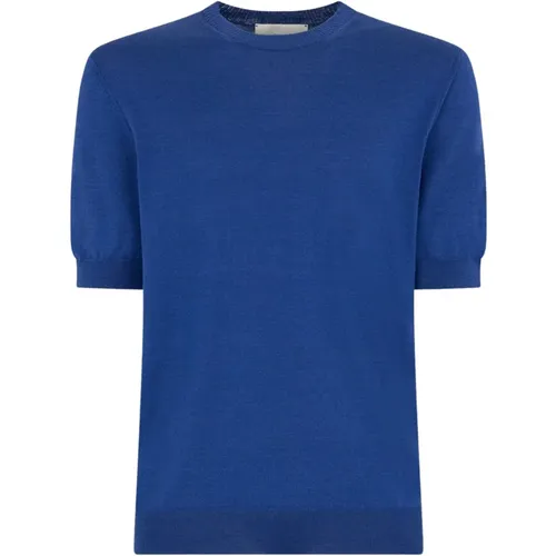 Seide Baumwolle T-Shirt Elegantes Design Regular Fit , Herren, Größe: XL - Ballantyne - Modalova