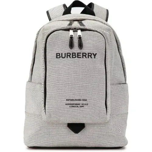 Pre-owned Backpacks, female, , Size: ONE SIZE Pre-owned Canvas backpacks - Burberry Vintage - Modalova