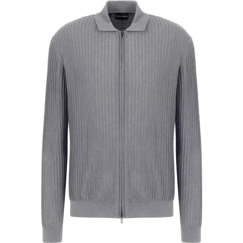 Hellgraue Pullover Kollektion , Herren, Größe: S - Emporio Armani - Modalova