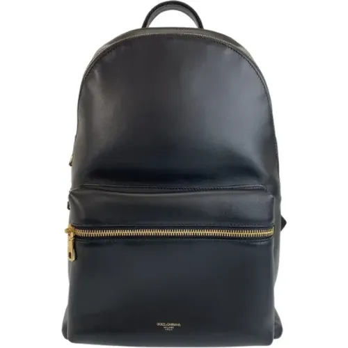 Pre-owned Backpacks, male, , Size: ONE SIZE Pre-owned Leather backpacks - Dolce & Gabbana Pre-owned - Modalova