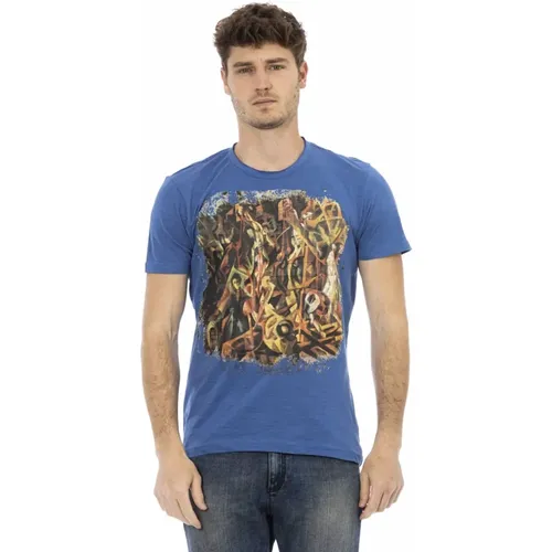 Casual T-Shirt mit Rundhalsausschnitt , Herren, Größe: S - Trussardi - Modalova